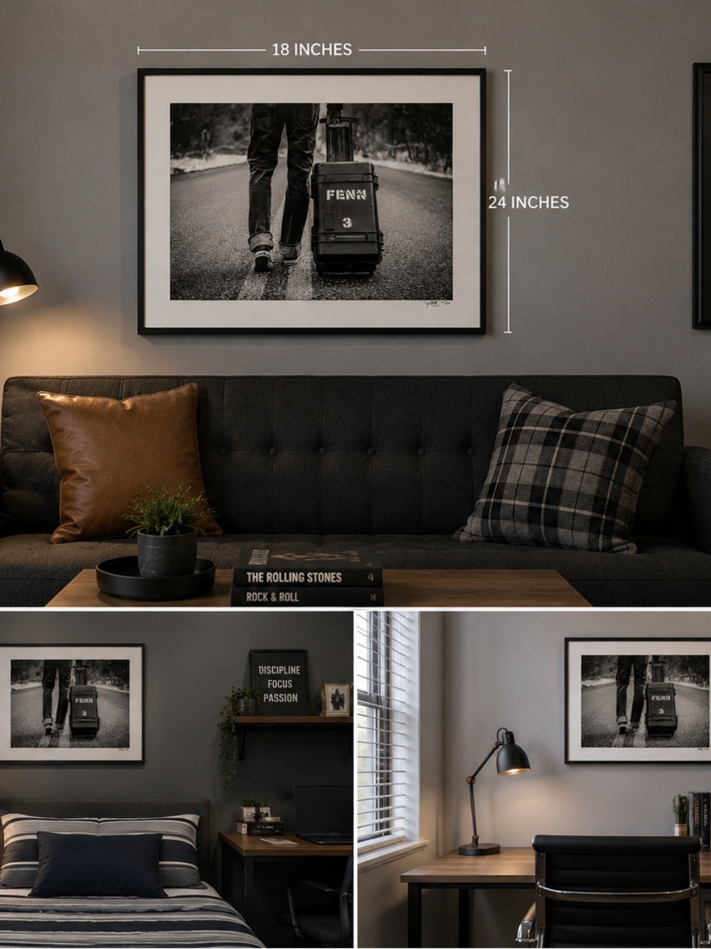 Rob Fenn Signed Limited Edition 25/50 Black & White Fine Art Photo 18x24